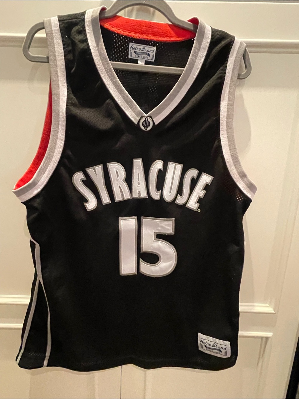 Syracuse #15 Black Basketball Jersey retro Anthony large